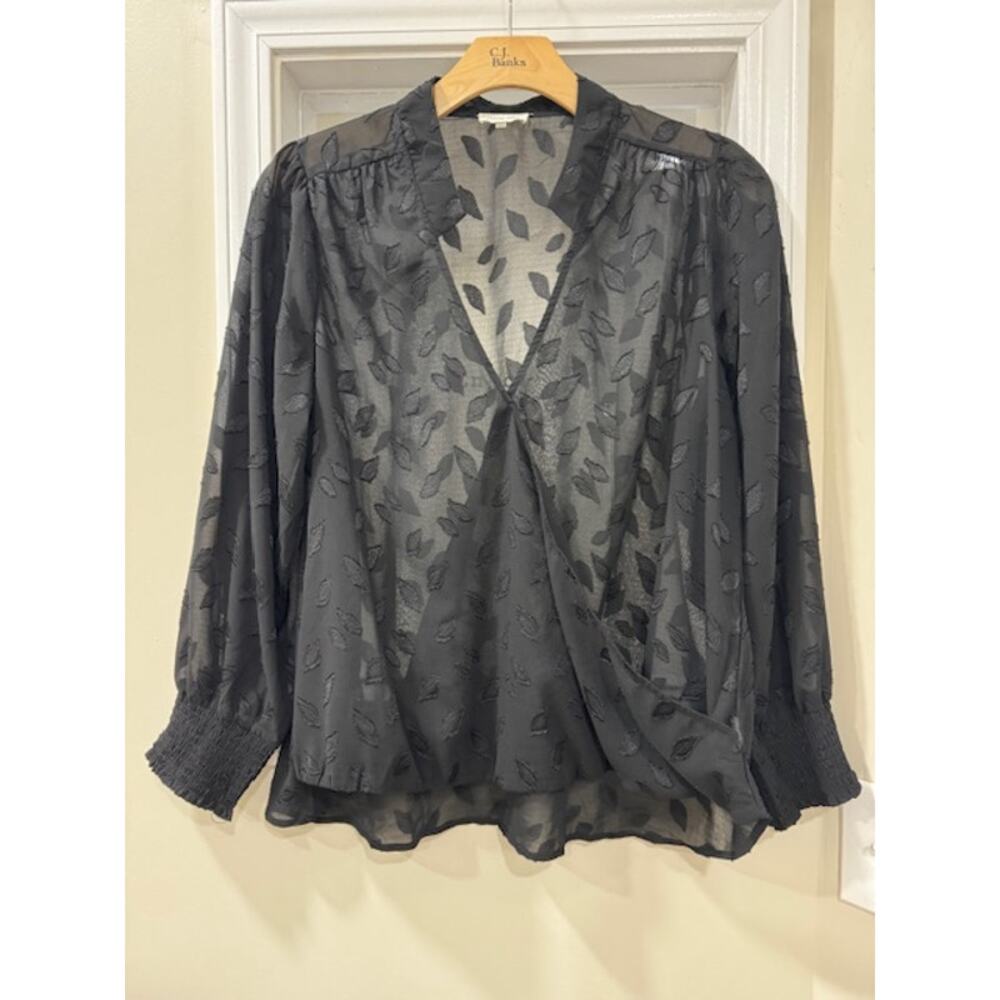 Olivia Grey Sheer Blouse